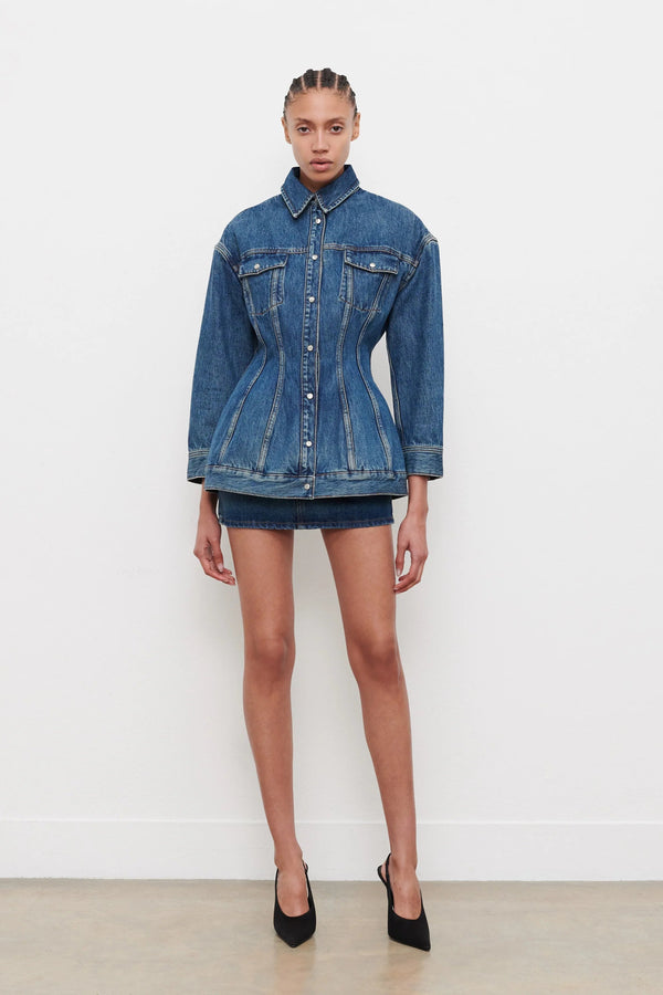 Denim Contour Jacket Indigo