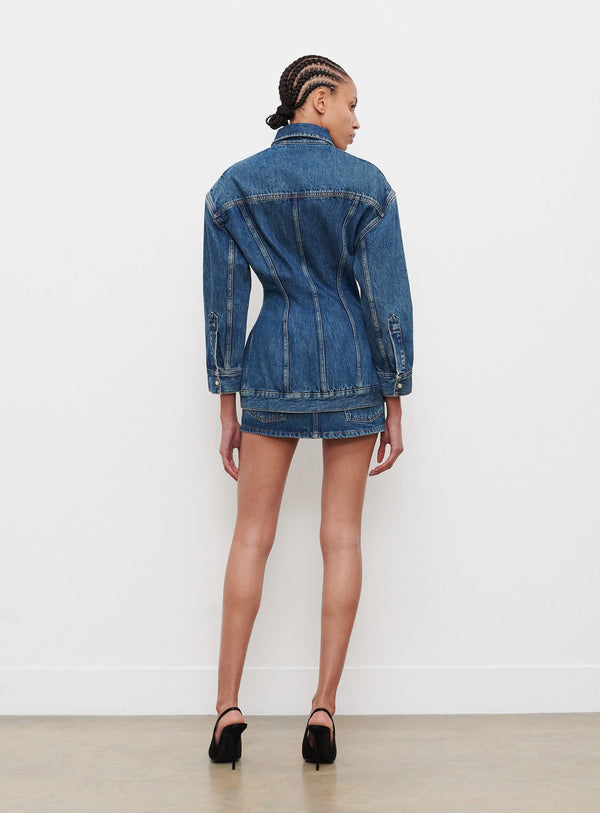 Denim Contour Jacket Indigo