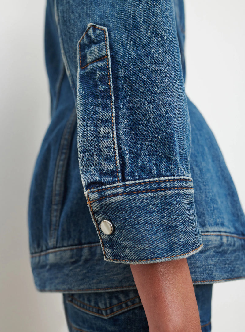 Denim Contour Jacket Indigo