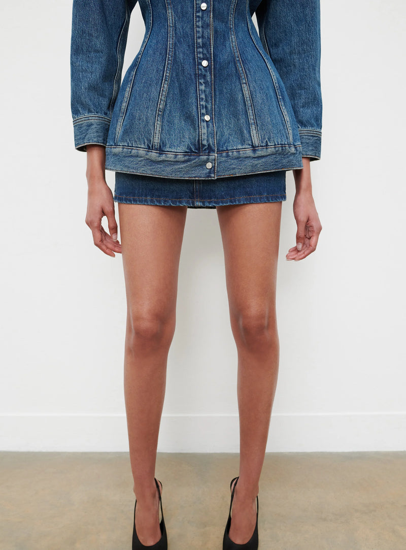 Denim Contour Jacket Indigo