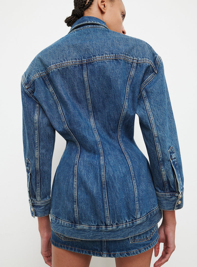 Denim Contour Jacket Indigo