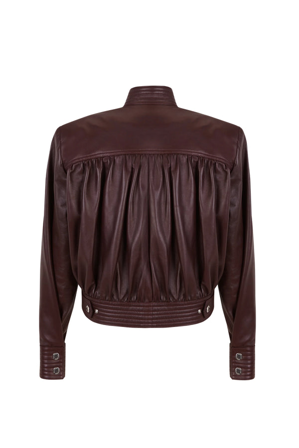 Wine Leather Jacket