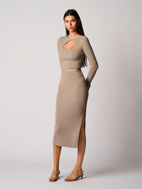 Asher Dress Stone Melange