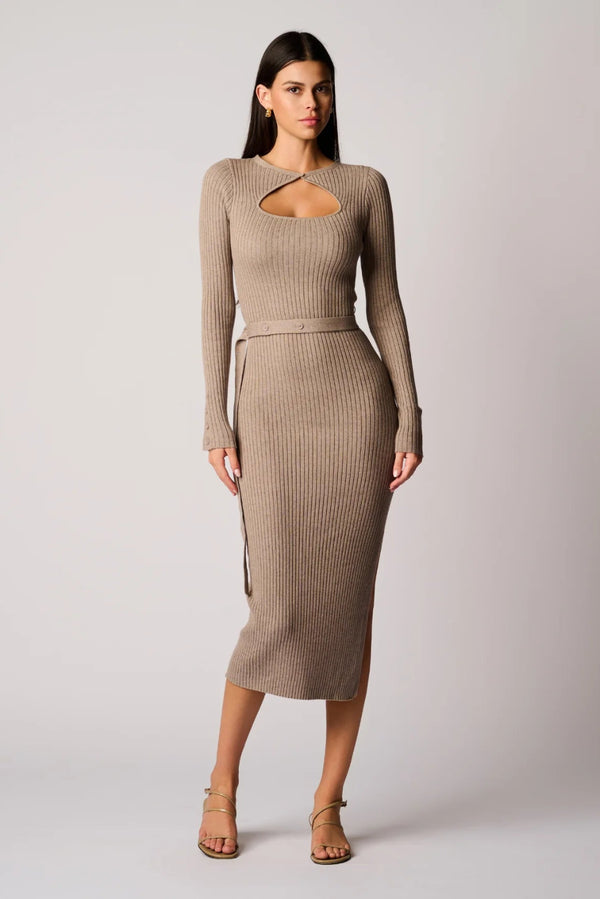 Asher Dress Stone Melange