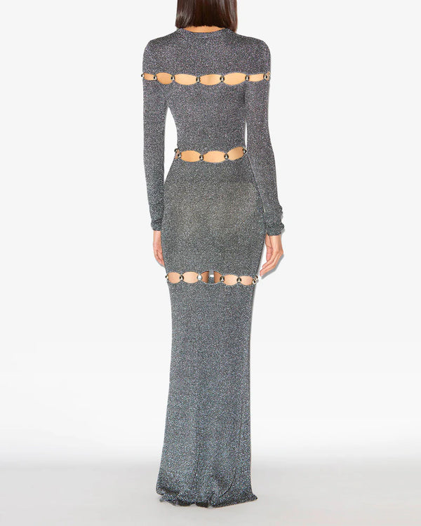 Elmire Dress Silver-Black
