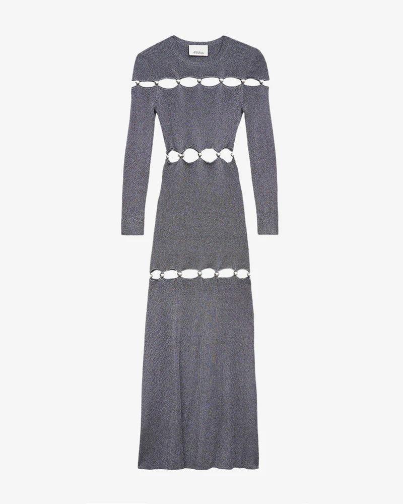 Elmire Dress Silver-Black