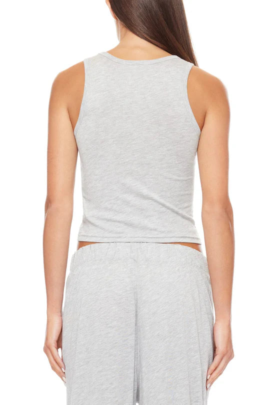 Fitted Tank Heather Grey