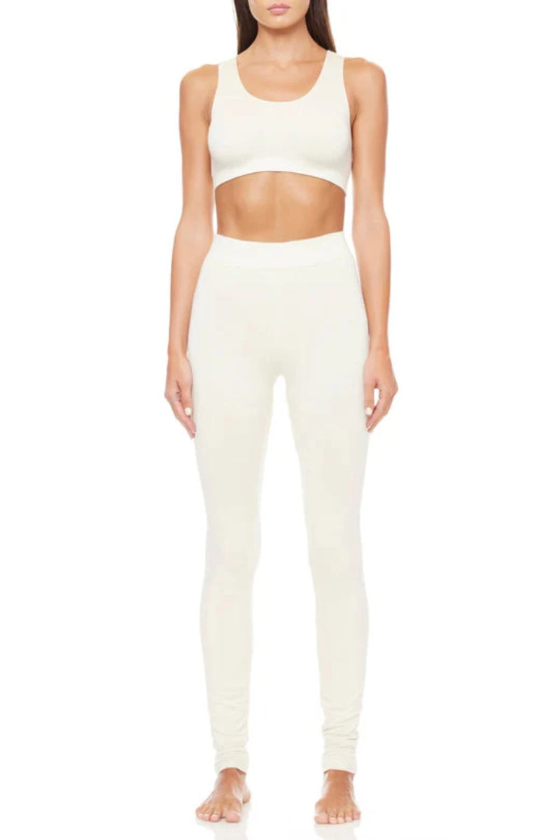 High Rise Legging Cream