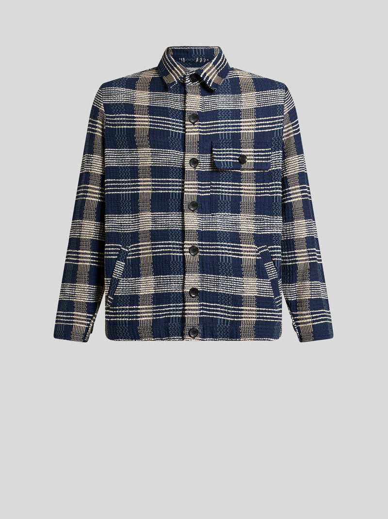 SB Knitted Jacket with Shirt Collar
