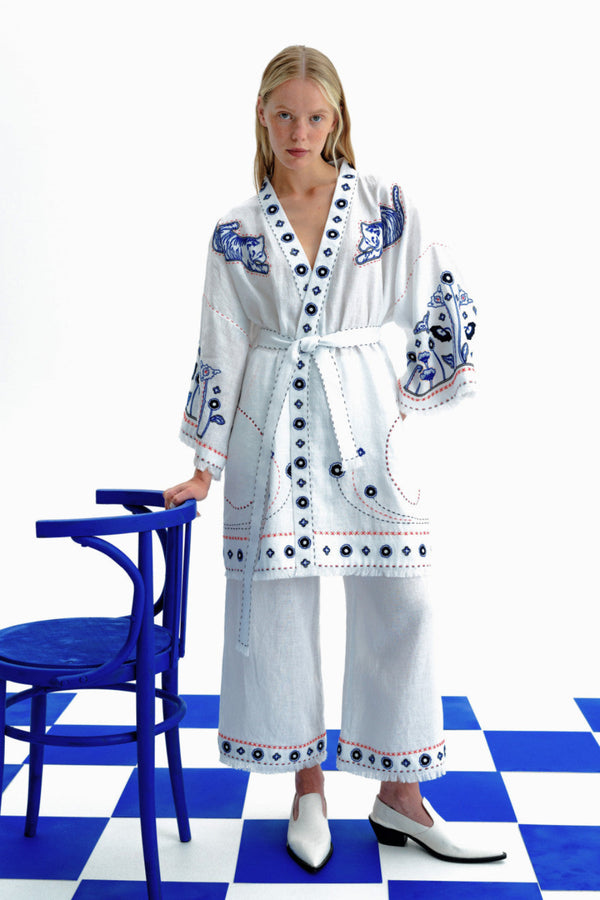 Eames Kimono White