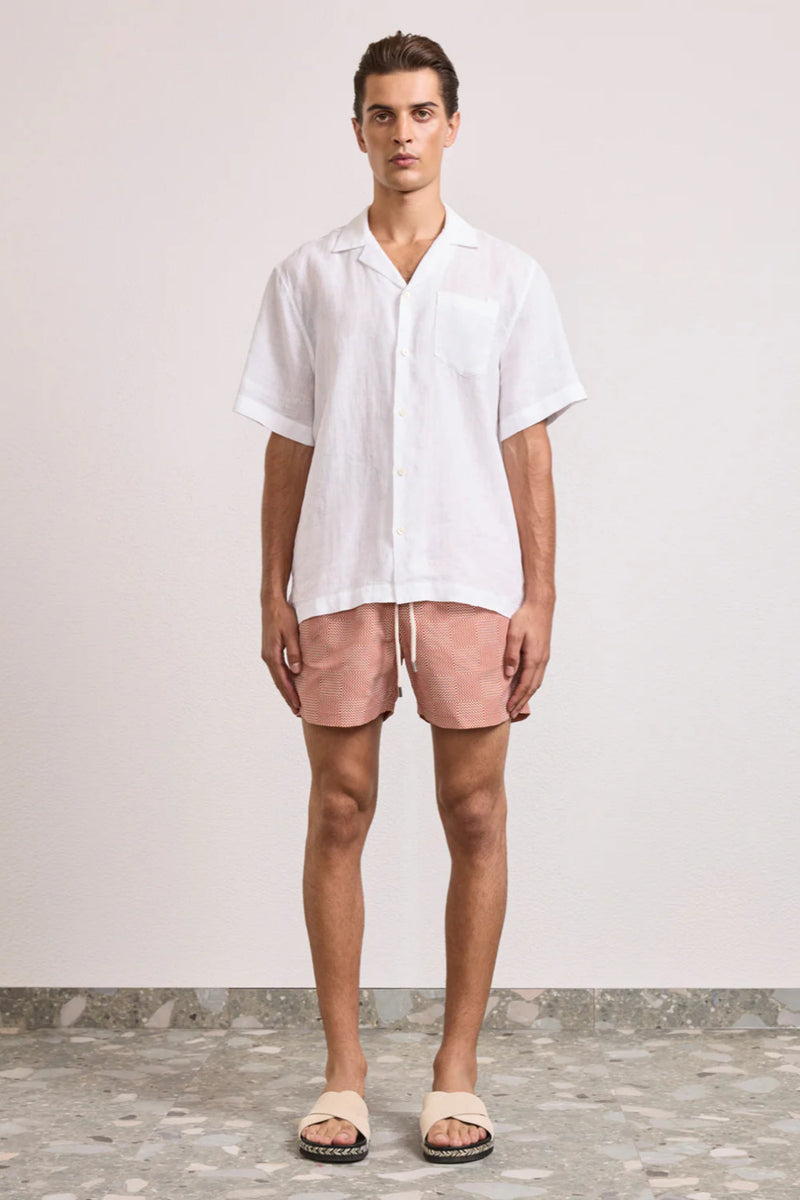 Sport Copa Check Print Swim Shorts
