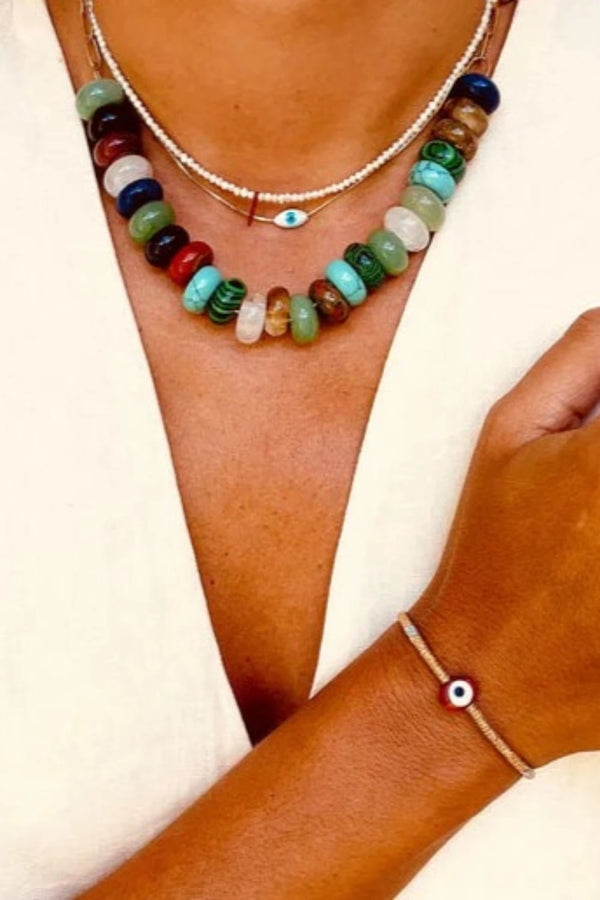 Elaine Gemstone Chain Necklace