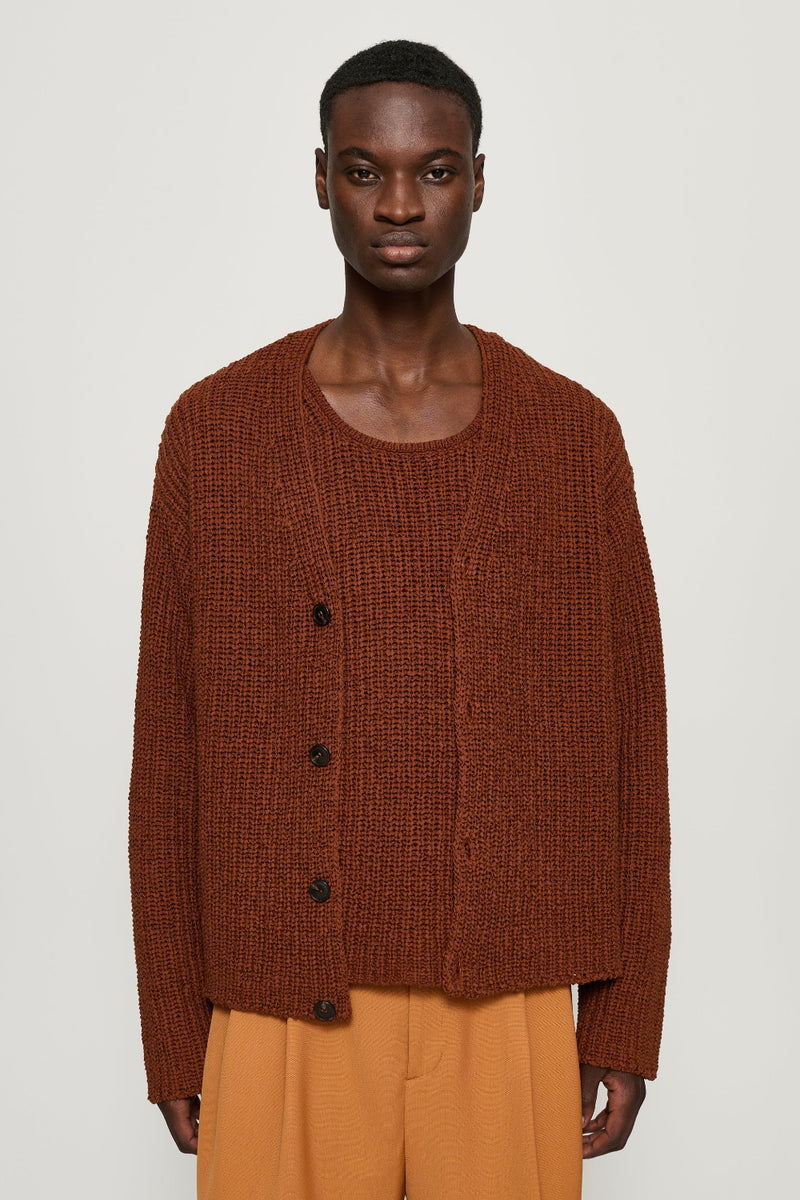 Eldar Tape Knit Cardigan