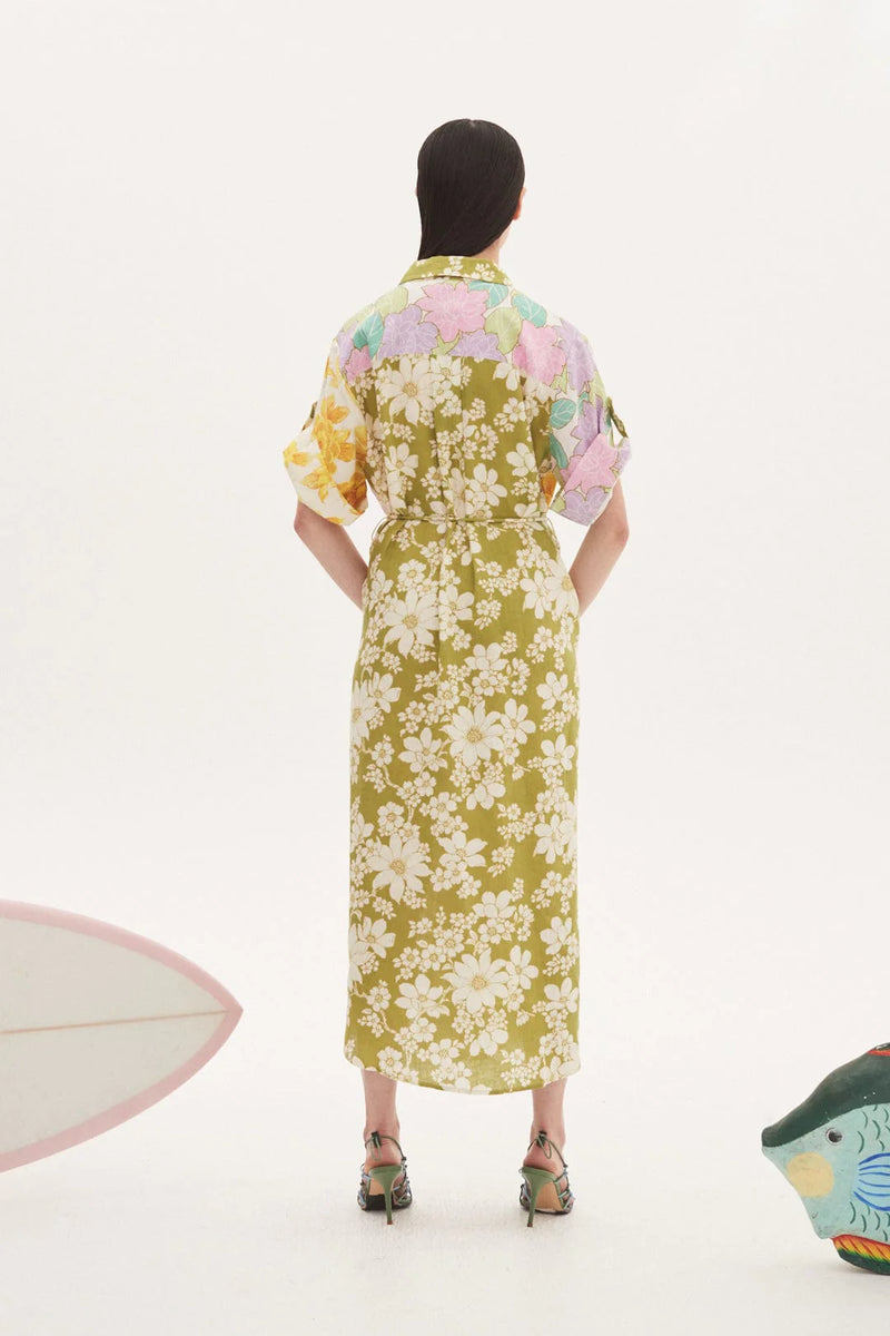 Elora Patchwork Shirtdress