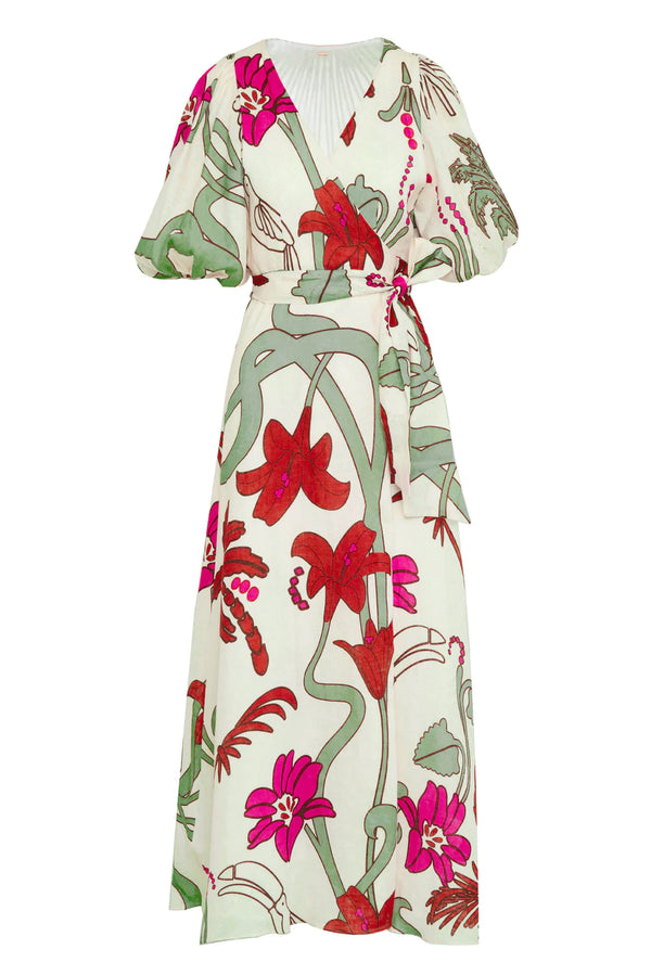Ermita Wrap Linen Dress