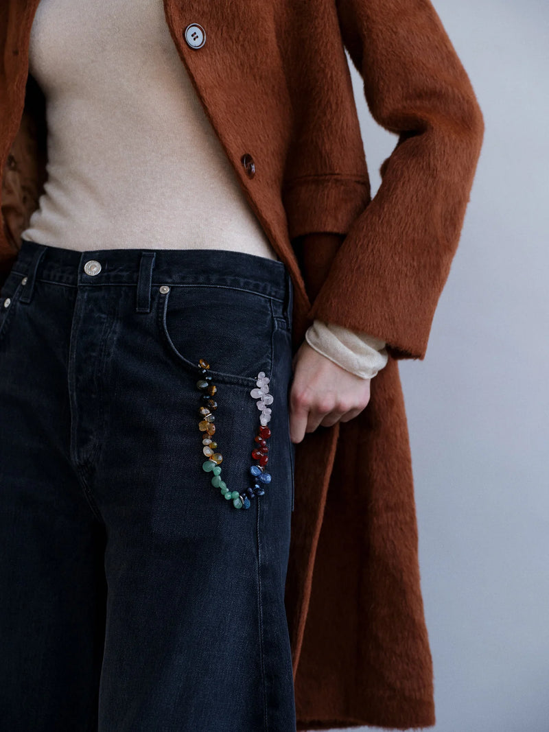 Linked Teardrop Gemstone Wristlet