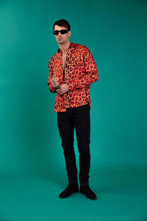 Ruben LS Shirt Red Jaguar