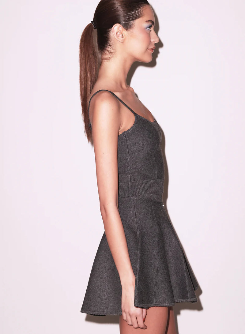 Knit Flare Mini Skirt