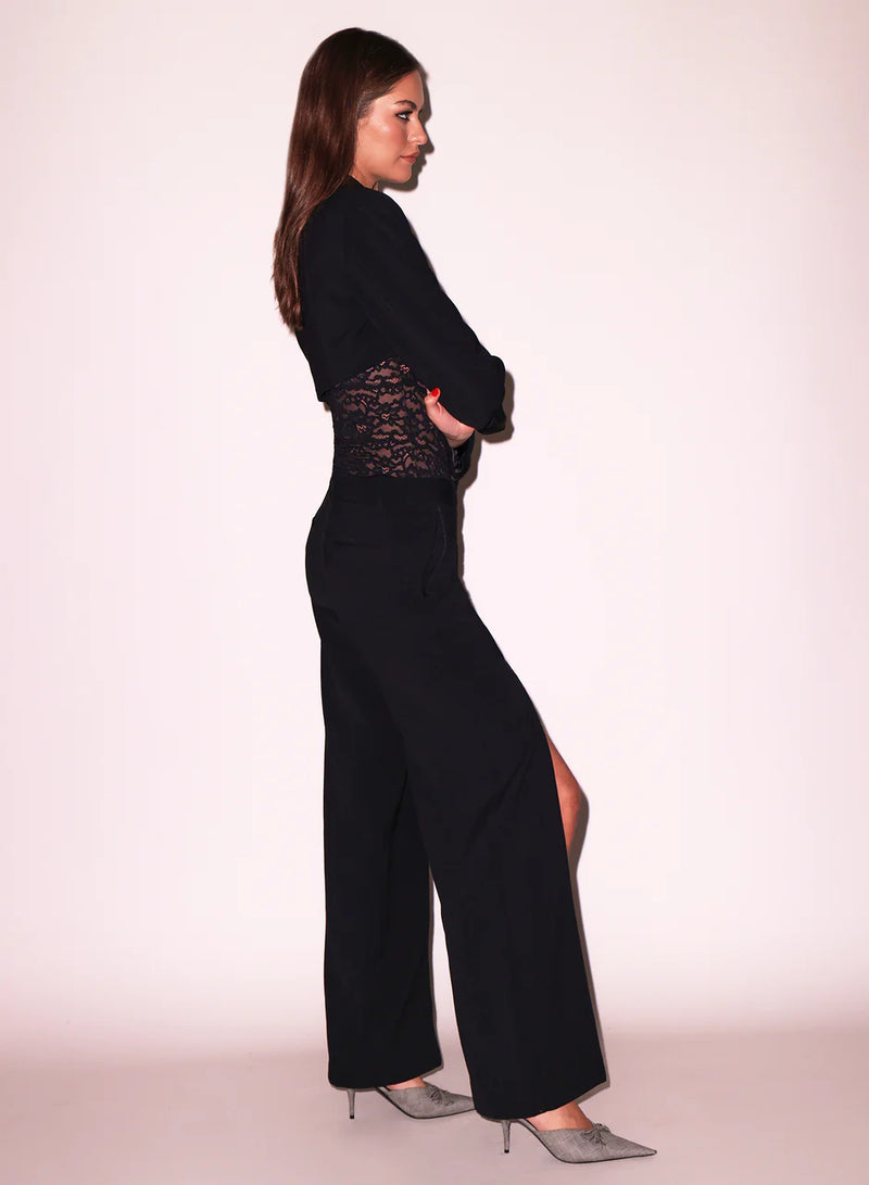 Zipper Split Hem Pant