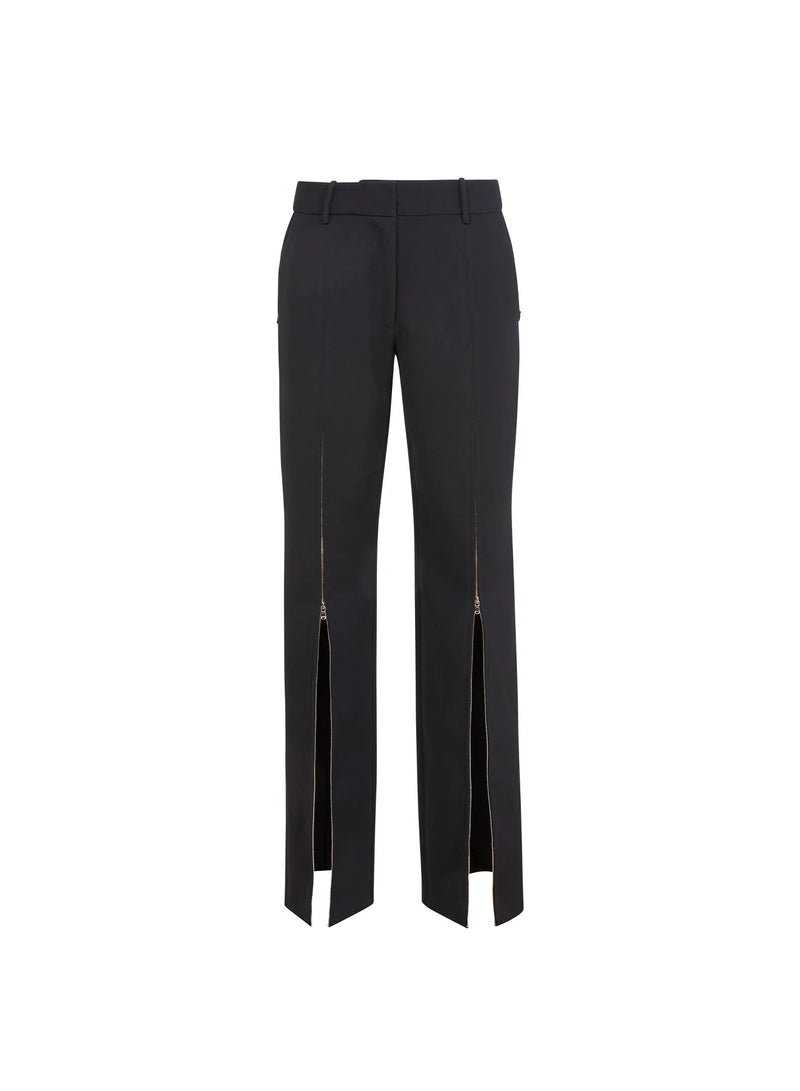 Zipper Split Hem Pant
