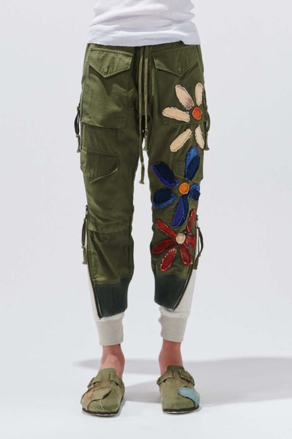 Army Jacket Flower Pant