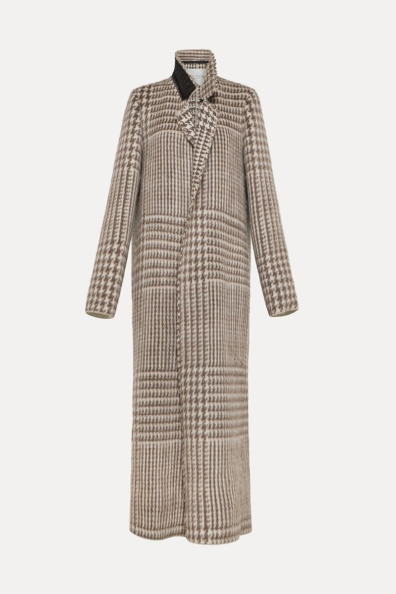 Alpaca Chic Macro Check Coat