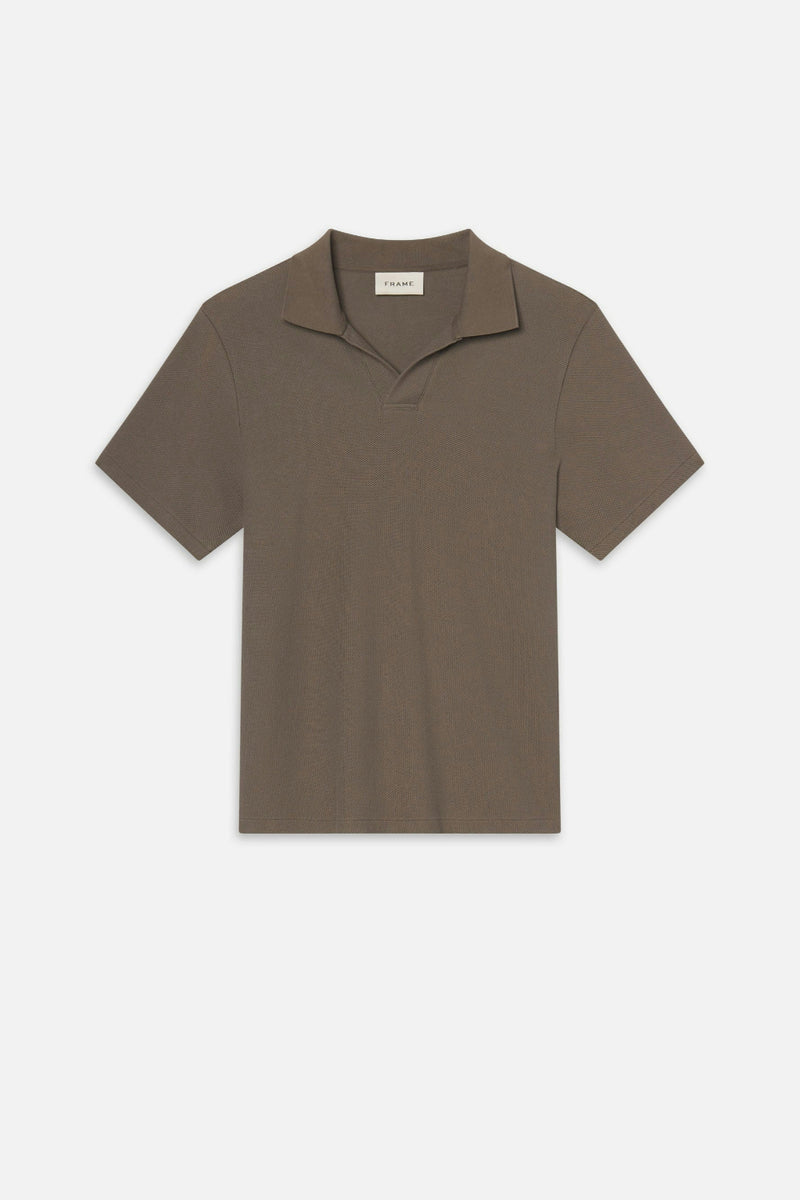 Jacquard Polo in Dark Sage