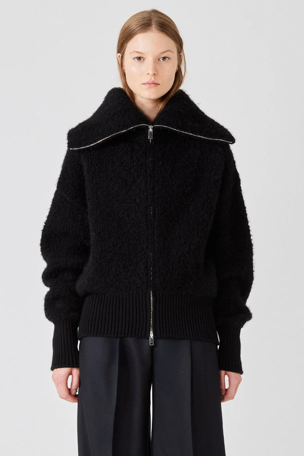 Teddy Zipped Bomber Black