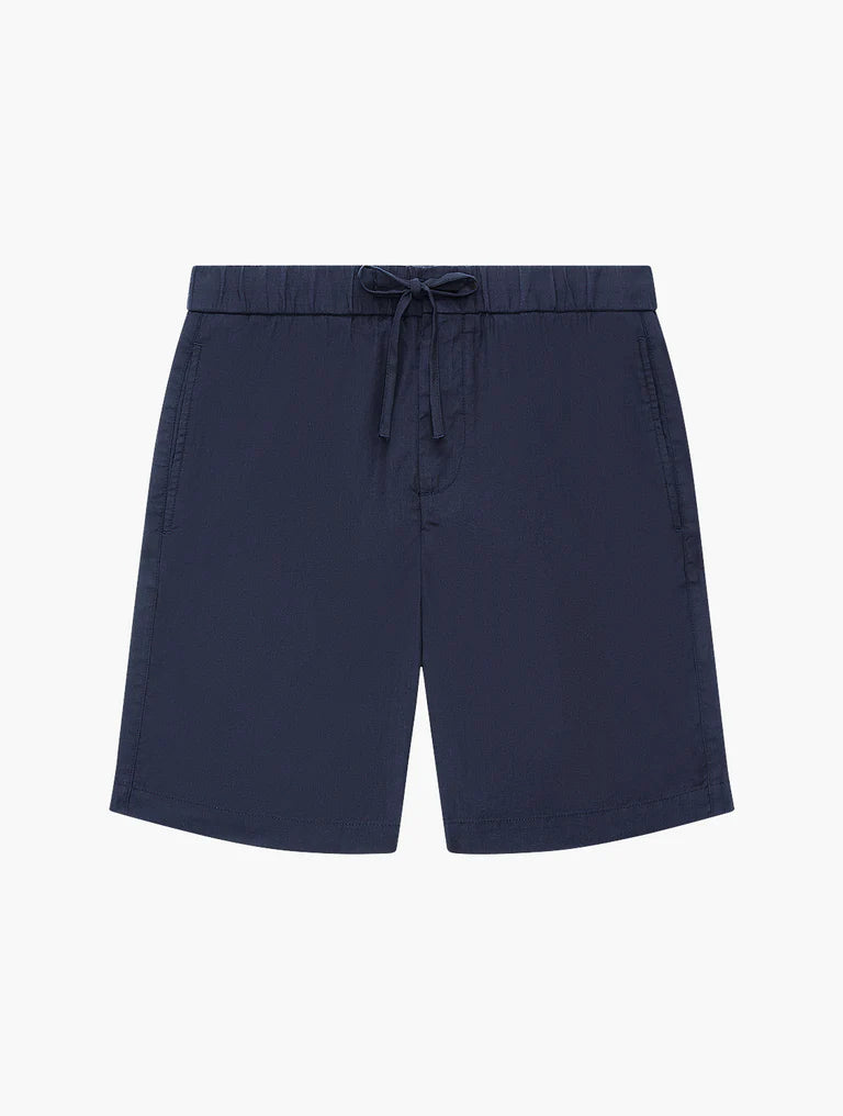 Felipe Linen Shorts Navy Blue