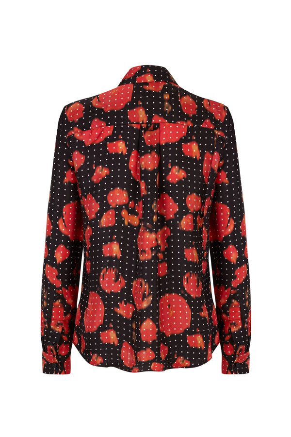 Red Silk Fernando Shirt