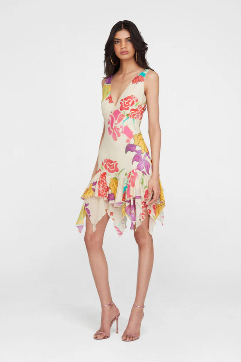 Flores Cotton Mini Dress