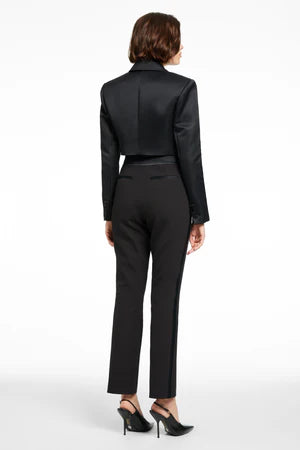 Freya Cropped Tuxedo Blazer