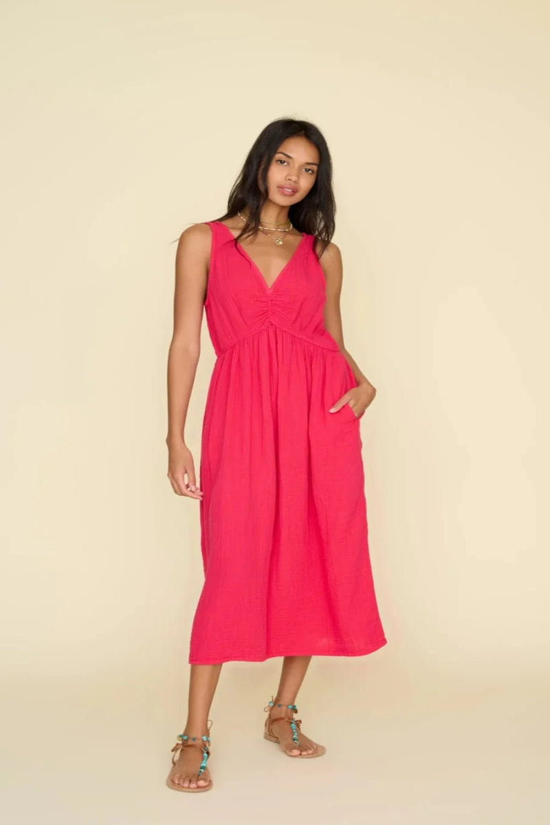 Faedra Dress Fuchsia XIRENA WOMEN'S MIDI DRESSES CURIO FAENA MIAMI