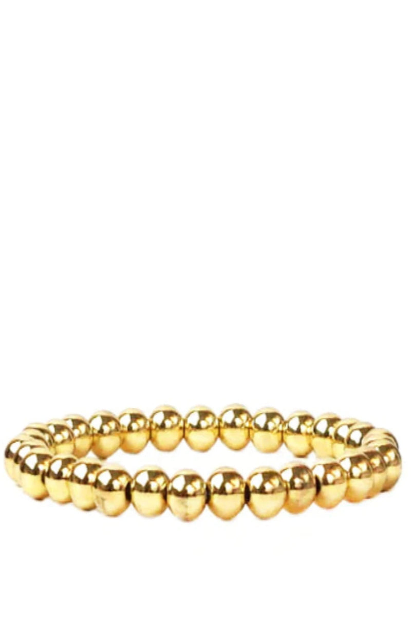 MARLYN SCHIFF 6mm Beaded Brass Ball Bracelet JEWELRY