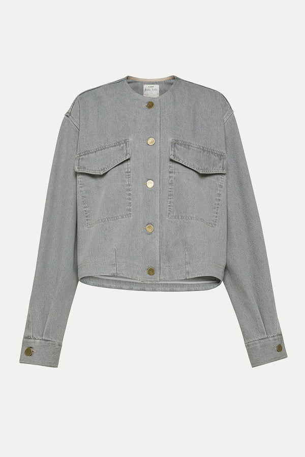 Grey Denim Overshirt
