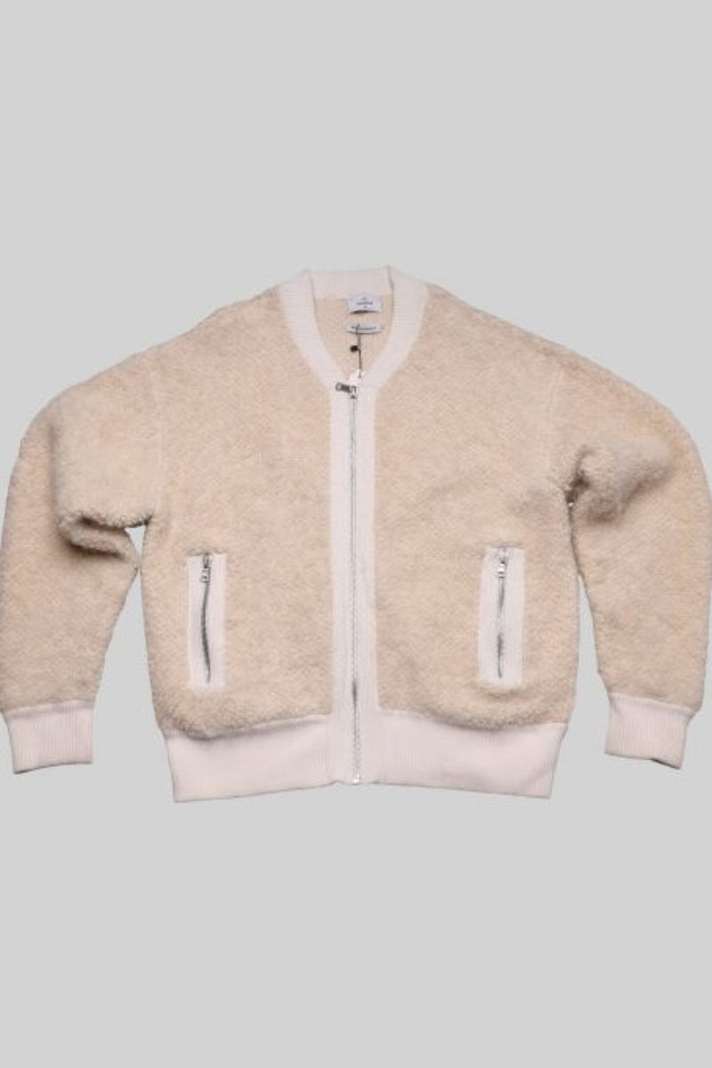 Zippered Cashmere Jacket