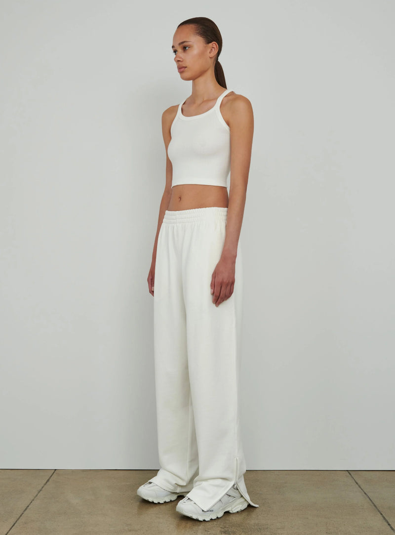 HB Ribbed Tank White