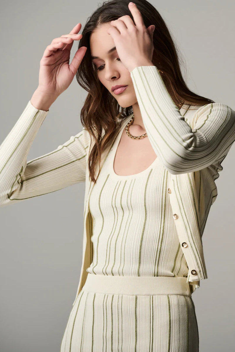 Pearl Cardigan Ivory Sage
