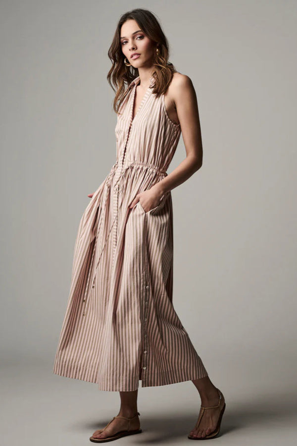 Stella Dress Blush Stripe