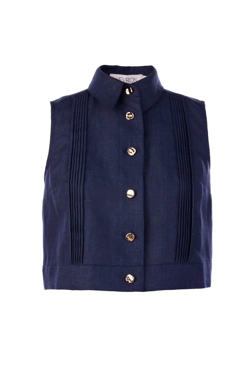 Vera Top Indigo
