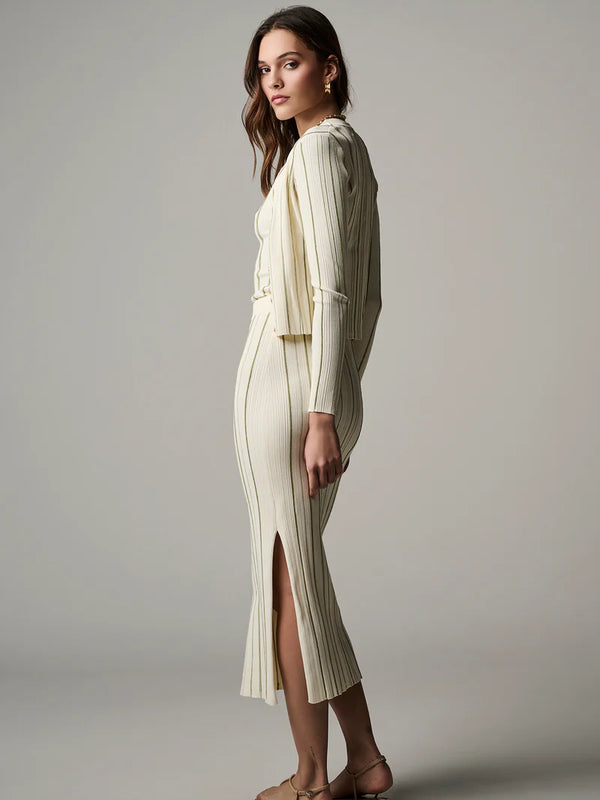 Pearl Cardigan Ivory Sage