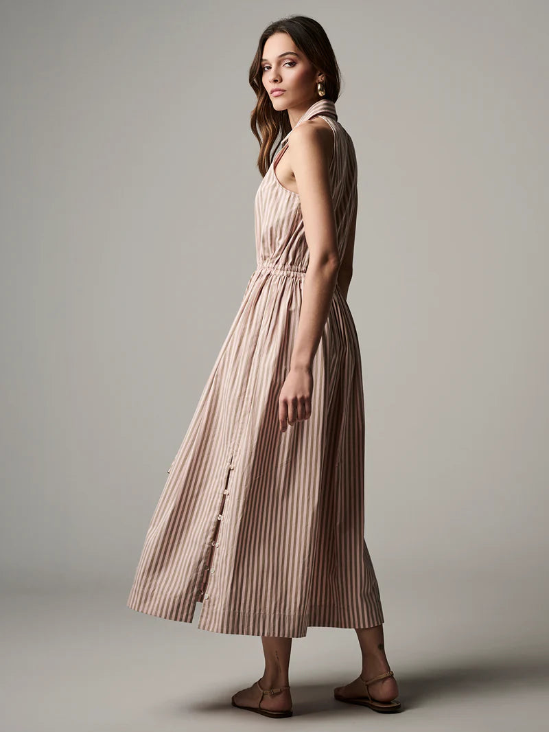 Stella Dress Blush Stripe