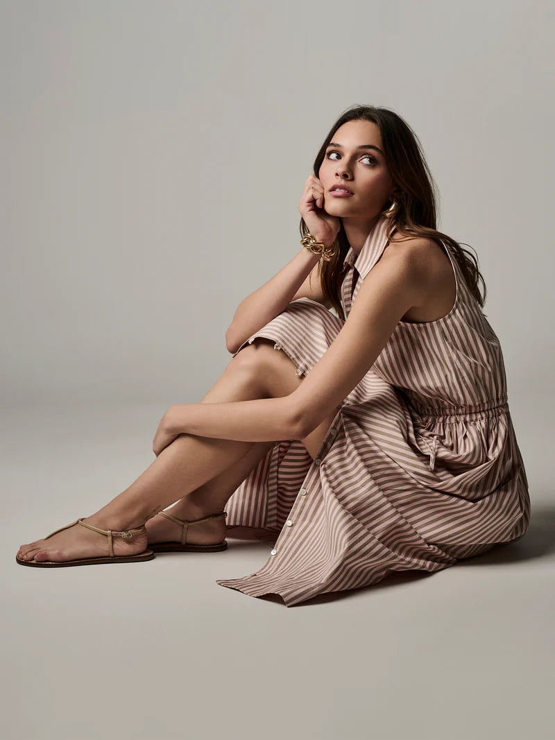 Stella Dress Blush Stripe