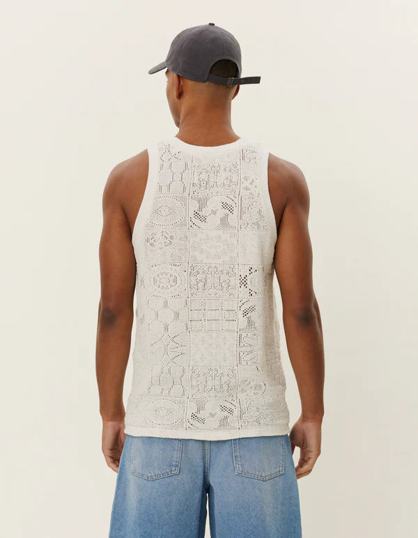 Huxi Lace Tank Top Ivory