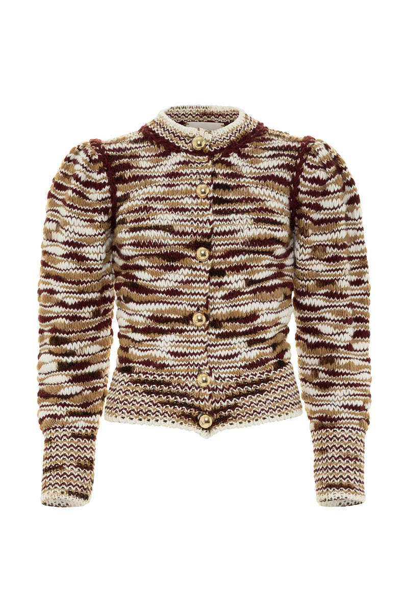 Yasmine Cardigan Brown Multi