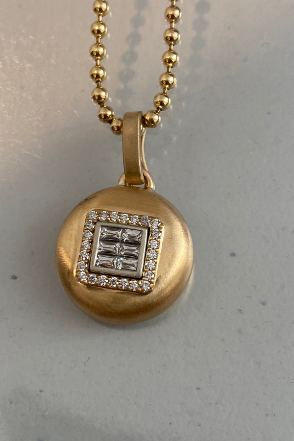 Bubble Diamond Pendant