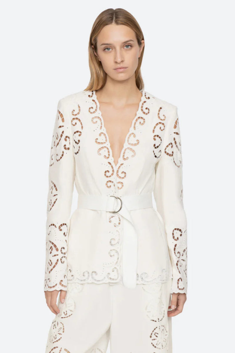 Dahlia Eyelet Blazer