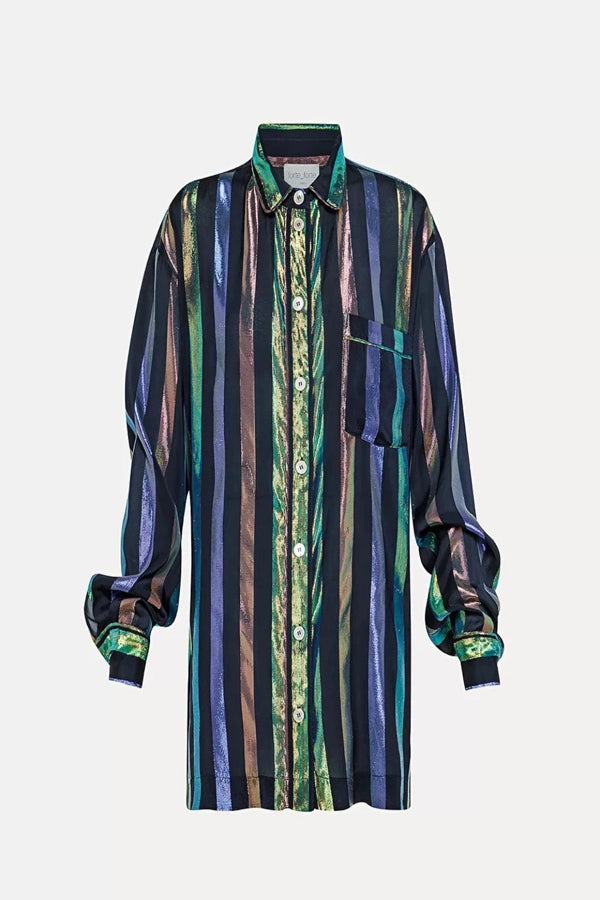 Iris Habotai Pajama Shirt