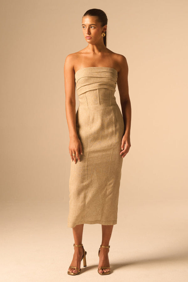 Bellucci Dress Parchment