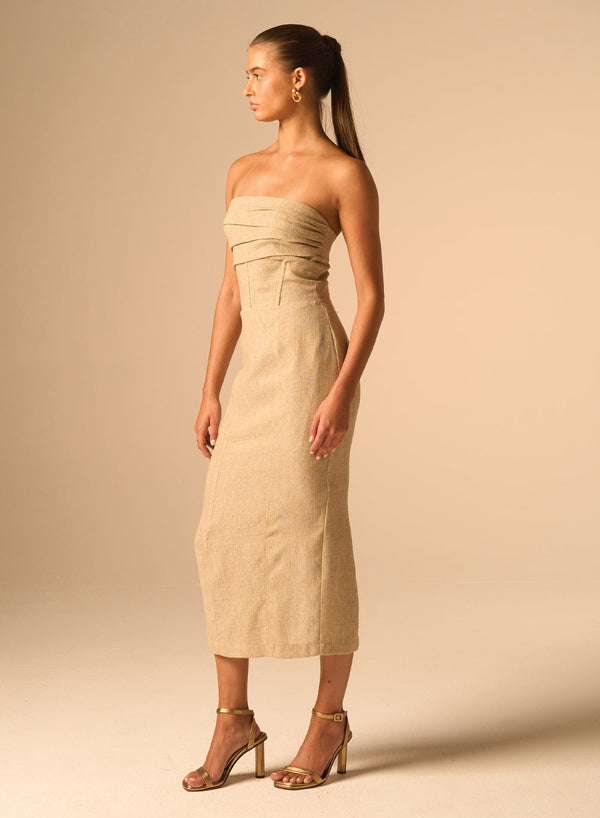 Bellucci Dress Parchment